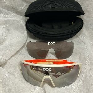 POC sport sunglasses with interchangeable lenses